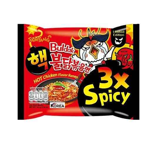 SAMYANG 3x Spicy Hot Chicken Flavour/ SAMYANG 3x pikantās asās vistas garša