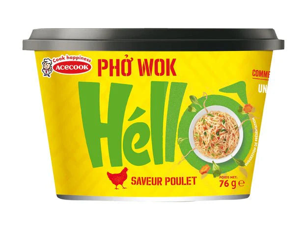 Acecook Pho wok Chicken 76g/ Acecook Instant Noodles Pho Wok Vista 76g