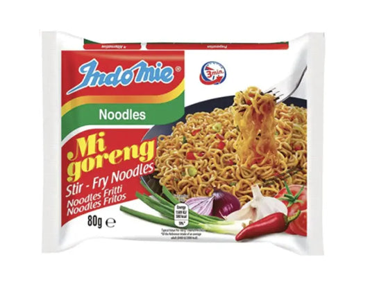 Indomie Mi Goreng Stir-Fry Noodles 80g/ Indomie Mi Goreng Ceptās Nūdeles 80g - Oishii Asian Mart
