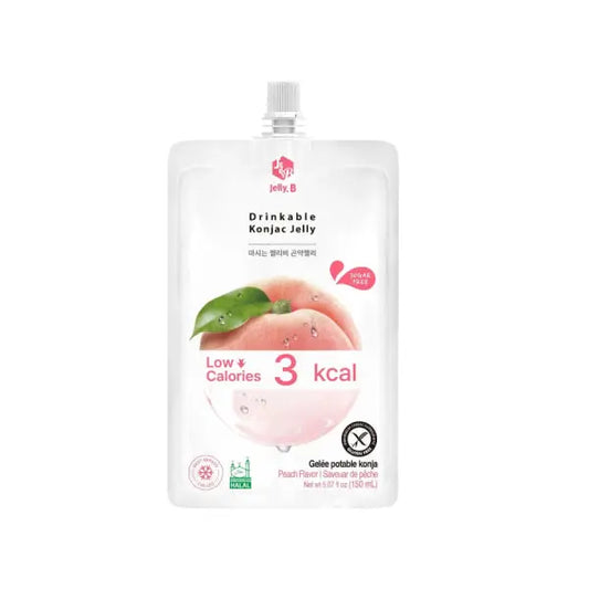 Jelly.B Konjac Drink peach Flavor 150ml/ Jelly.B Konjaka Dzēriens ar Persiku Garšu 150ml - Oishii Asian Mart