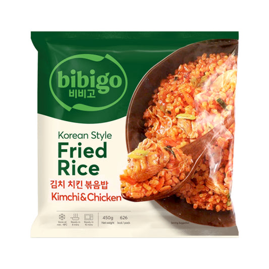 Bibigo Korean Style Fried Rice BBQ Chicken 450g/ Bibigo Korejas stila cepti rīsi ar BBQ vistas gaļu 450g - Oishii Asian Mart