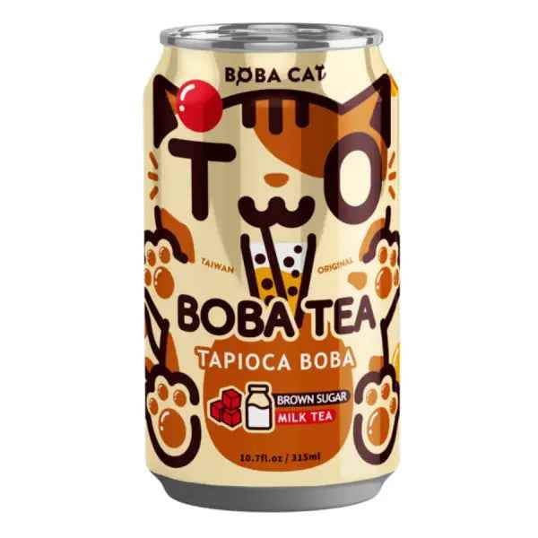 BC Brown Sugar Boba Milk Tea 315ml/ BC brūnā cukura boba piena tēja 315ml