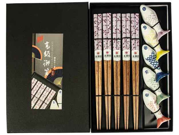 Chopsticks Set Fish/ Irbulīšu Komplekts ar Zivju Dizainu