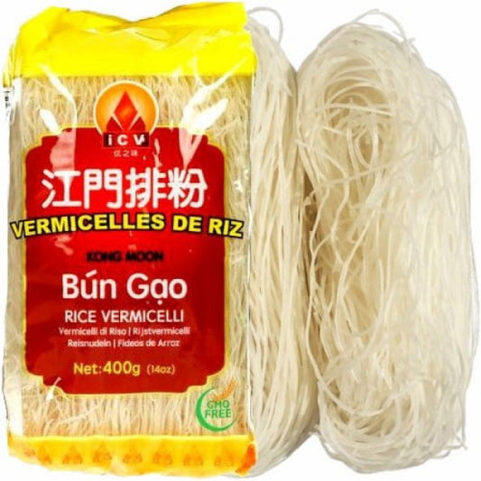 Rice Vermicelli Kong Moon Style 400g/ GOLDEN LION rīsu vermicelli Kong Moon stilā 400g - Oishii Asian Mart