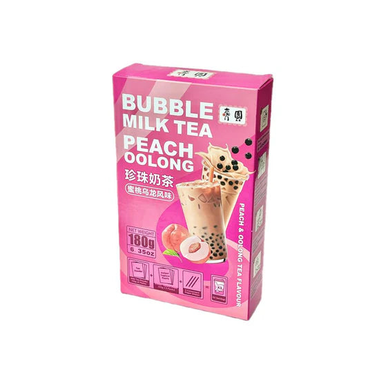 TYM Peach Oolong Bubble Milk Tea 120g/ TYM Persiku Oolong Piena Tēja ar Burbulīšiem 120g