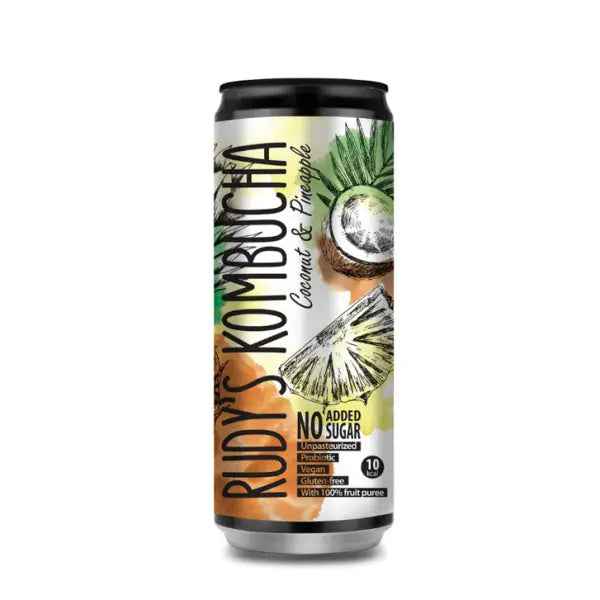 RUDY’S KOMBUCHA Coconut Pineapple/ RUDY’S KOMBUCHA Kokosrieksts & Ananāss 330ml