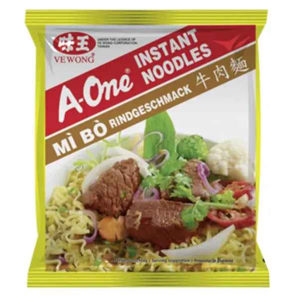 A-One Beef Noodle 85g/ A-One Liellopa Gaļas Nūdeles 85g