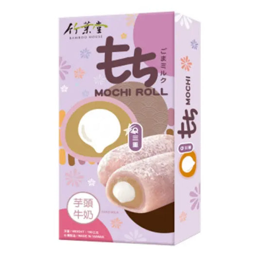 BAMBOO HOUSE Taro Mochi Roll 150g/ BAMBOO HOUSE taro moči rulete 150g (Taivāna) BAMBOO HOUSE