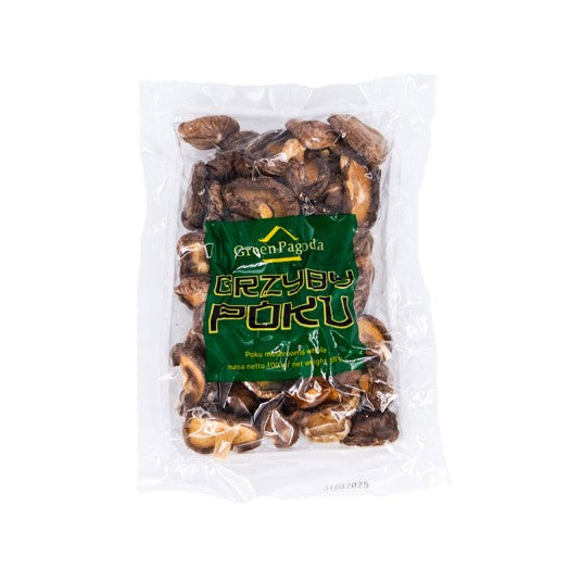 Green Pagoda Shiitake mushrooms 100g/ Green Pagoda Šitaki sēnes 100g (ĶĪNA) Green Pagoda
