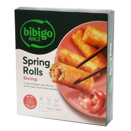 ❄️ BIBIGO Shrimp Sping Rolls/ BIBIGO garneles pavasara rullīši 10 gab. 250g - Oishii Asian Mart