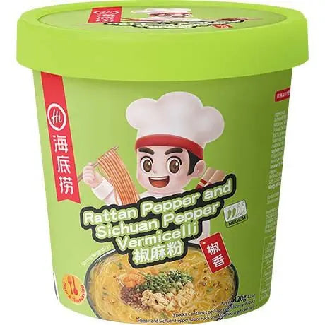 HAIDILAO Vermicelli Rattan & Sichuan Pepper 120g/ HAIDILAO Vermicelli nūdeles ar rotangpalmu un Sičuaņas pipariem 120g (ĶĪNA) KAILO
