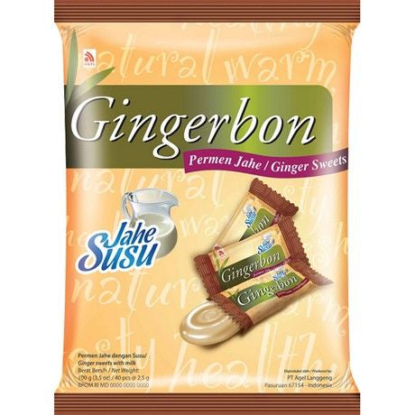 GINGERBON konfektes Jahe Susu 100 g (INDONĒZIJA) GINGERBON