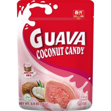 CHUN GUANG Guava Coconut Candy 78G/ CHUN GUANG guavas un kokosriekstu konfektes 78g (ĶĪNA) CHUN GUANG