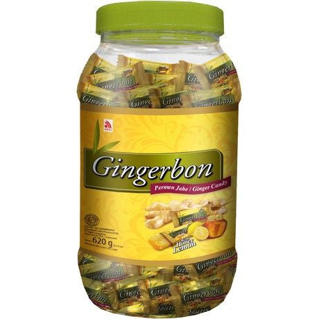 GINGERBON Honey Lemon Bonbons 620G/ Medus un citrona konfektes 620 g (INDONĒZIJA) GINGERBON