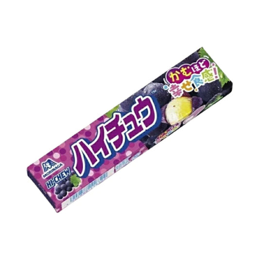MORINAGA Hi-Chew Grape Gummies/ MORINAGA Hi-Chew vīnogu gumijkonfektes (Japāna) Morinaga
