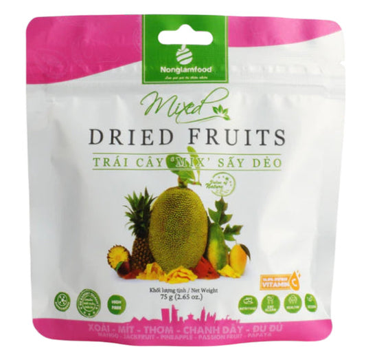 NLF Soft Dried Mix Fruits 75g/ NLF maigi kaltēti jauktie augļi 75 g (VIETNAMA) Oreo