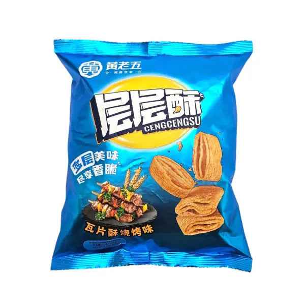 HLW Wheat Cracker BBQ Flavor 60g/ HLW kviešu krekeri ar BBQ garšu 60 g
