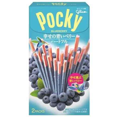Glico Pocky Blueberry 55g/ Glico Pocky mellenju garšas cepumi 55 g