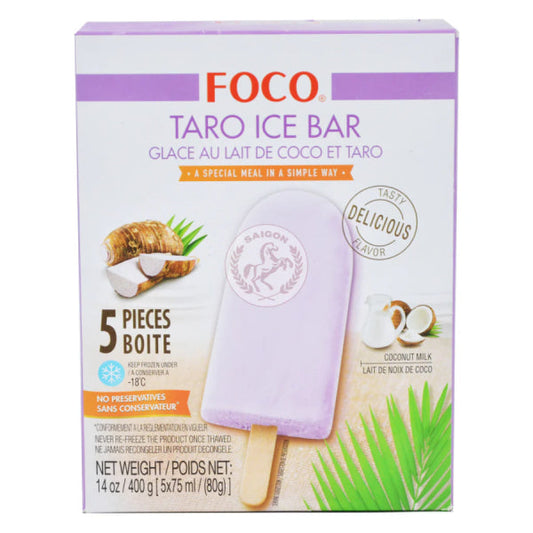 Foco Taro Ice Cream Bar 400g / Foco taro saldējuma batoniņi 400 g (TAIZEME) Foco