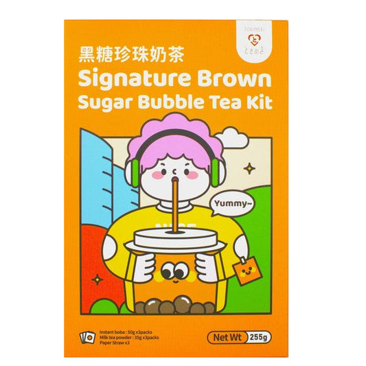 Tokimeki Cocoa Mocha Bubble Tea Kit/ Tokimeki kakao-moka burbuļtējas komplekts (TAIVĀNA) Tokimeki