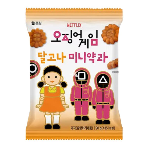 Squid Game mini Dalgona Yakgwa cepumi 80 g (KOREJA) Oishii Asian Mart