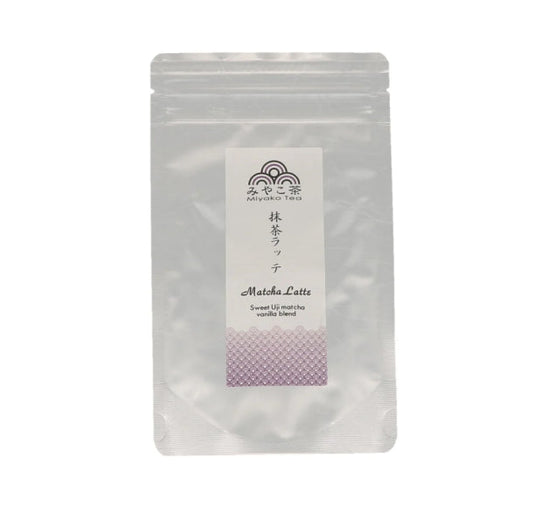 Miyako Tea Matcha Latte Vanilla Mix 100g/ Miyako tējas Matcha Latte vaniļas maisījums 100g (Japāna) Oishii Asian Mart