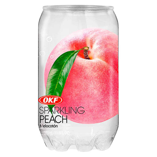 OKF Sparkling Peach 350ml/ OKF Gāzētais Persiku Dzēriens 350ml (Koreja) Oishii Asian Mart