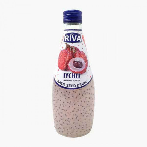 Riva Basil Seed Lychee 290ml/ Riva Baziliku Sēklu Dzēriens ar Līčiju 290 ml (Taizeme) VINUT