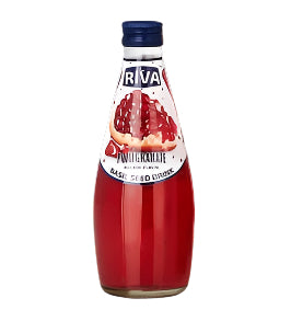 Riva Basil Seed Pomegranate 290ml/ Riva Baziliku Sēklu Dzēriens ar Granātābolu 290 ml (Taizeme) VINUT