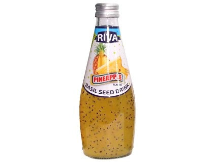 Riva Basil Seed Mango 290ml/ Riva Baziliku Sēklu Dzēriens ar Mango Garšu 290 ml (Taizeme) VINUT