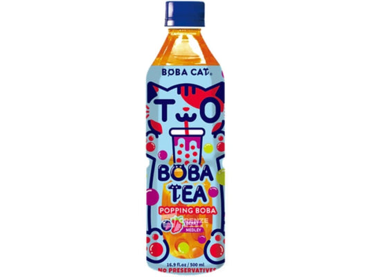 BC Augļu Dzēriens ar Ogu Maisījuma Pērļainajām Bumbiņām 500 ml (Taivāna) Boba Cat