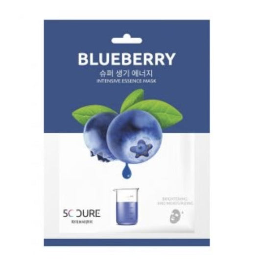 5C Cure Skin Solution Blueberry Mask/ 5C Cure Skin Solution melleņu maska Oishii Asian Mart