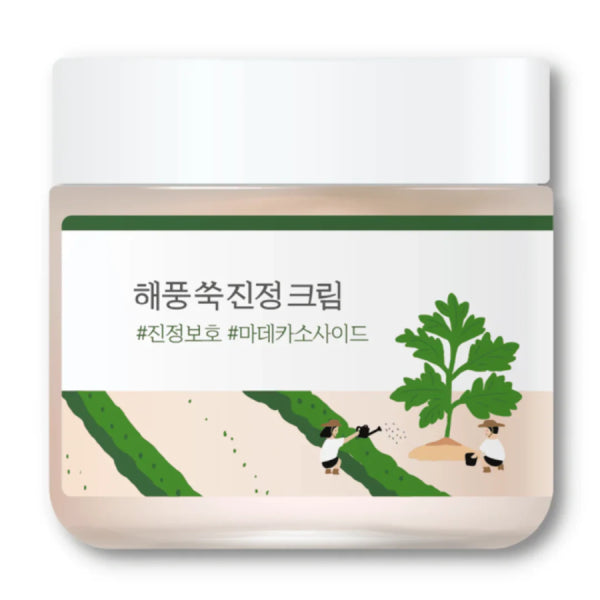 ROUND LAB Mugwort Calming Cream 80ml/ ROUND LAB Mugwort nomierinošs krēms 80ml Oishii Asian Mart