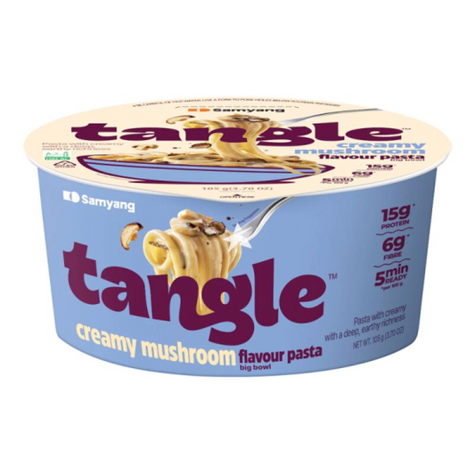 Samyang Tangle Pasta with Creamy Mushroom/ Samyang Tangle makaroni ar krēmveida sēnēm Oishii Asian Mart