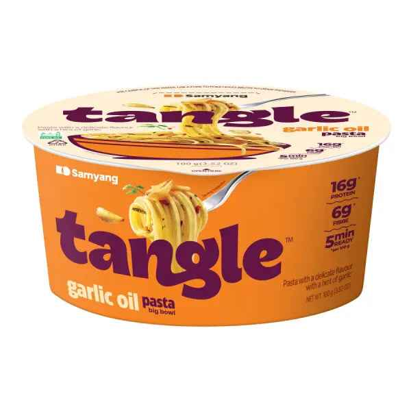 Samyang Tangle Pasta with Garlic Oil (Cup)/ Samyang Tangle makaroni ar ķiploku eļļu (tase)