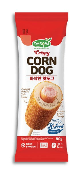 DASOMI Korean Crunchy Corn Dog/ DASOMI korejiešu kraukšķīgais kukurūzas suns GORAESA