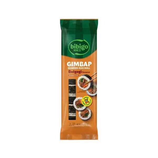 BIBIGO gimbap seaweed rice roll with bulgogi/ BIBIGO gimbap jūras aļģu rīsu rullītis ar bulgogi