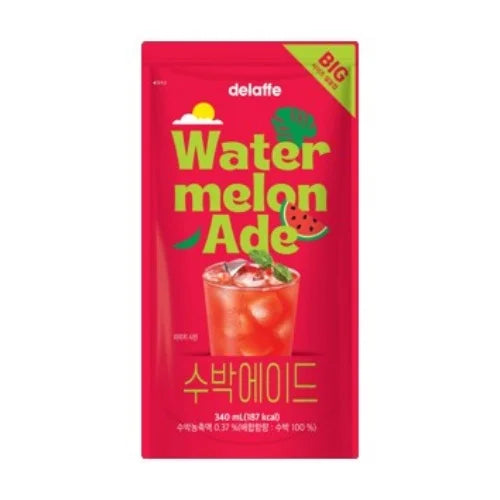 Delaffe Watermelon Ade 230ml/ Delaffe arbūzu dzēriens (Ade), 230 ml Oishii Asian Mart