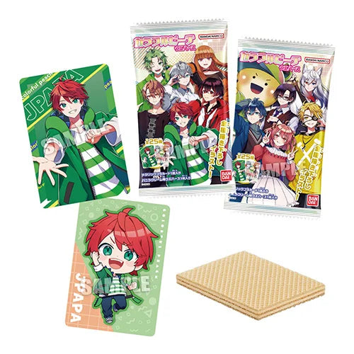 Bandai Colorful Peach Card Wafer 14g (1 piece)/ Bandai krāsainā persiku kāršu vafelīte, 14 g (1 gabals) Oishii Asian Mart