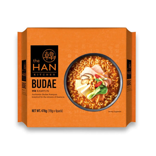 The Han Kitchen Budae Ramyun (No Meat) 119g/ Budeču Ramjuns (bez gaļas) 119g Netflix