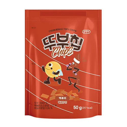 Cookia Tofu Snack Topokki 50g/ Cookia Tofu uzkoda Topoki 50g Netflix