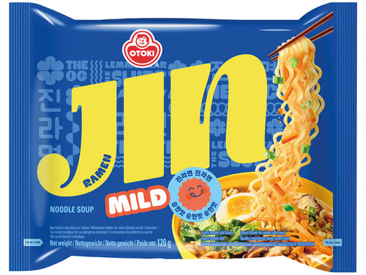 Instant Noodles Jin Ramen Mild 120g/ Ātrās nūdeles "Jin Ramen" (maigas) 120 g Oishii Asian Mart