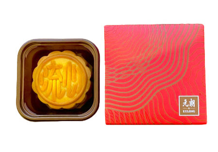 EULONG Custard Lava Mooncake 50g/ EULONG mēness kūka ar plūstošo krēma pildījumu 50 g Oishii Asian Mart