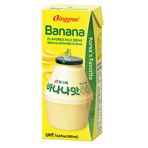 BINGGRAE Banana Milk 200ml/ BINGGRAE banānu piens 200ml Riva