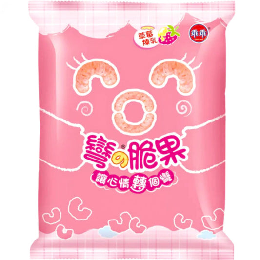 KUAIKUAI Strawberry Corn Chip 40g/ KUAIKUAI zemeņu kukurūzas čipsi 40g Amanoya