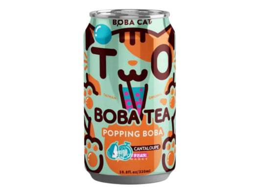 BC Augļainā kantalupes un bumbieru Popping Boba tēja 320 ml Boba Cat