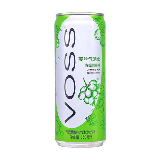 Voss Green Grape Sparkling Drink 330ml/ Voss Zaļo Vīnogu Gāzēts Dzēriens 330 ml OKF