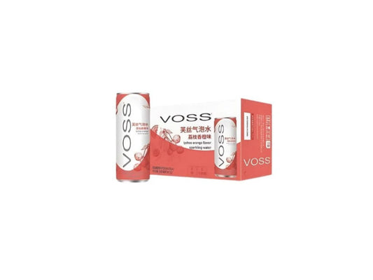 Voss Lychee & Orange Sparkling Drink 330ml/ Voss Ličī un Apelsīna Gāzēts Dzēriens 330 ml OKF