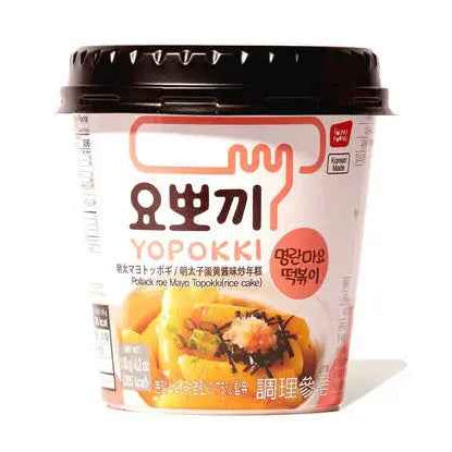 Yopokki Topokki Pollack Roe Mayo Cup 118g/ Yopokki Topokki kausā ar mencu ikru majonēzi 118 g