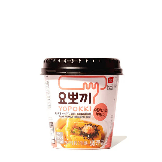 Yopokki Topokki Pollack Roe Mayo Cup 118g/ Yopokki Topokki kausā ar mencu ikru majonēzi 118 g YOUNG POONG